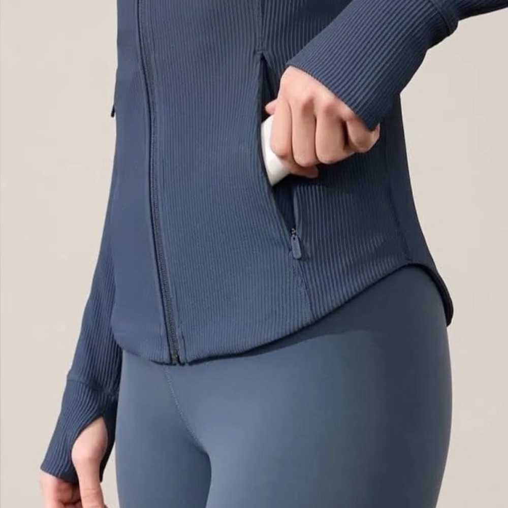 Athleta Salutation Rib Zip-Up Jacket - image 4